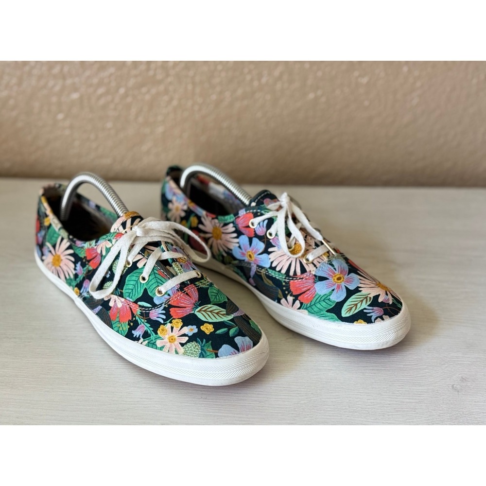 Keds x Rifle Paper Champion Dovecote blue floral summer sneakers - Picture 3 of 10